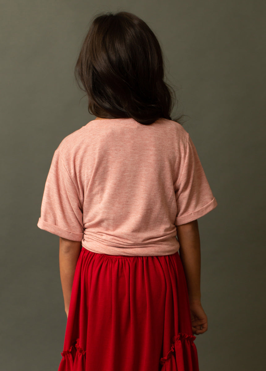 Let's Celebrate Tee in Heather Rose