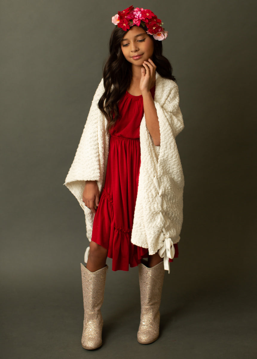 Adrianna Dress in Crimson