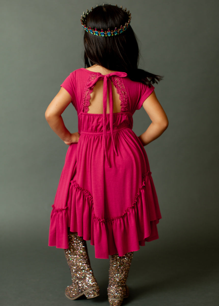 Adrianna Dress in Fuchsia