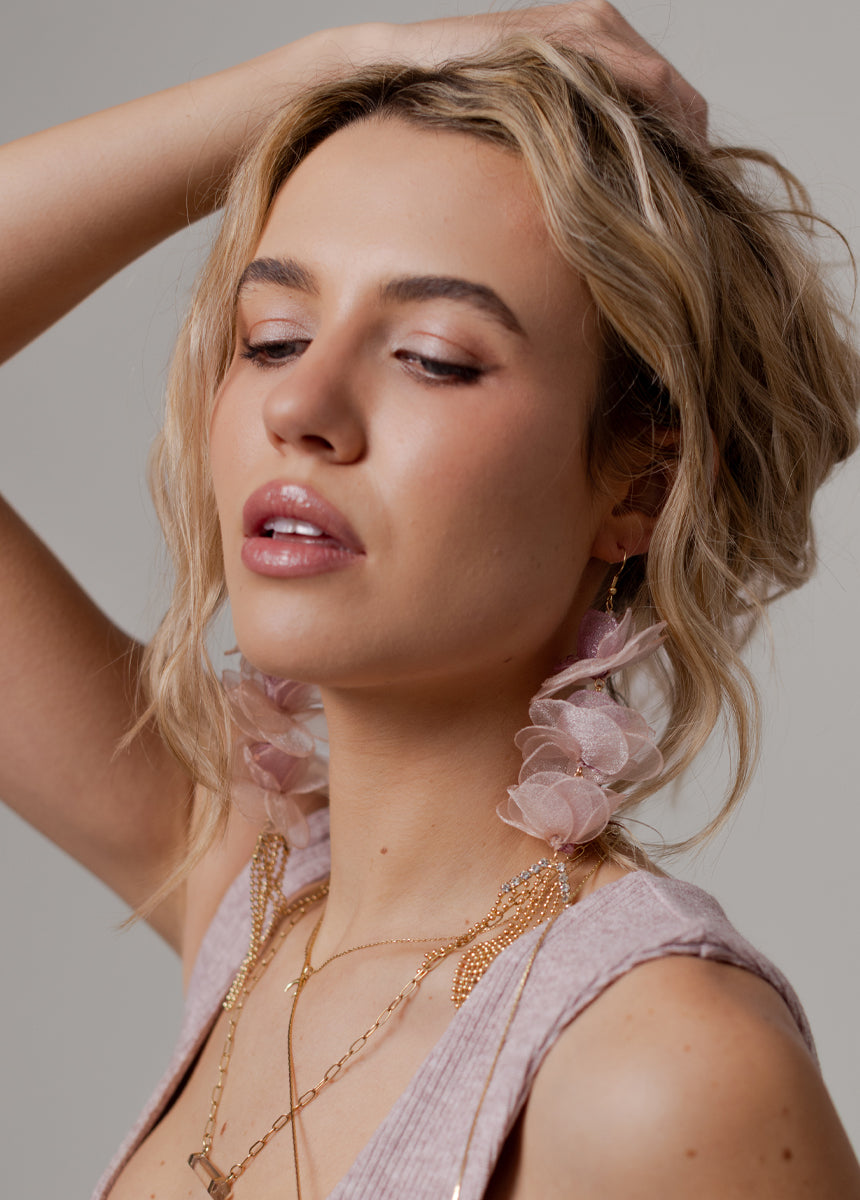 Aelita Earrings in Pink