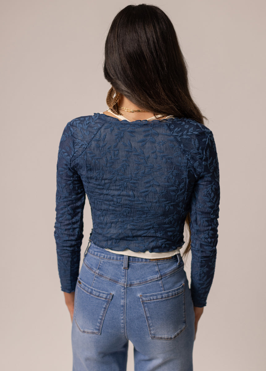 Aldina Top in Indigo