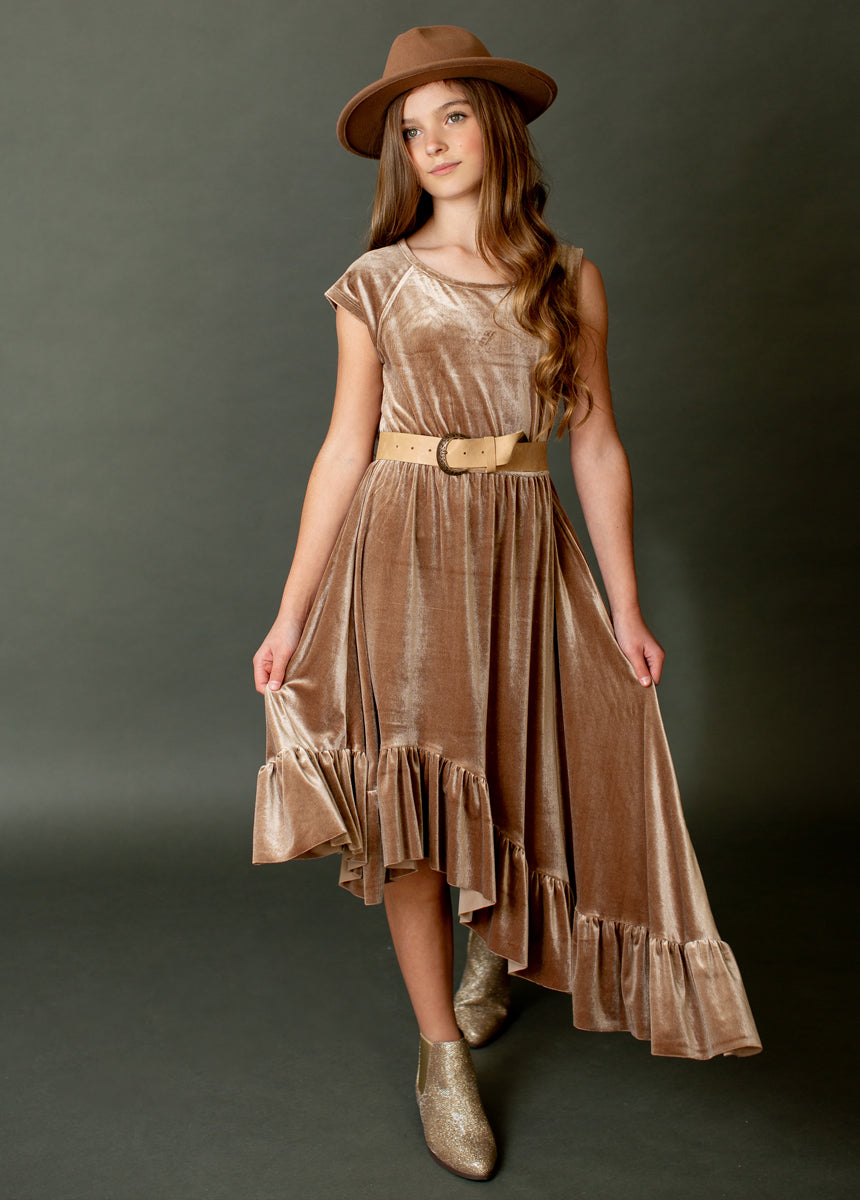 Aleena Dress in Taupe