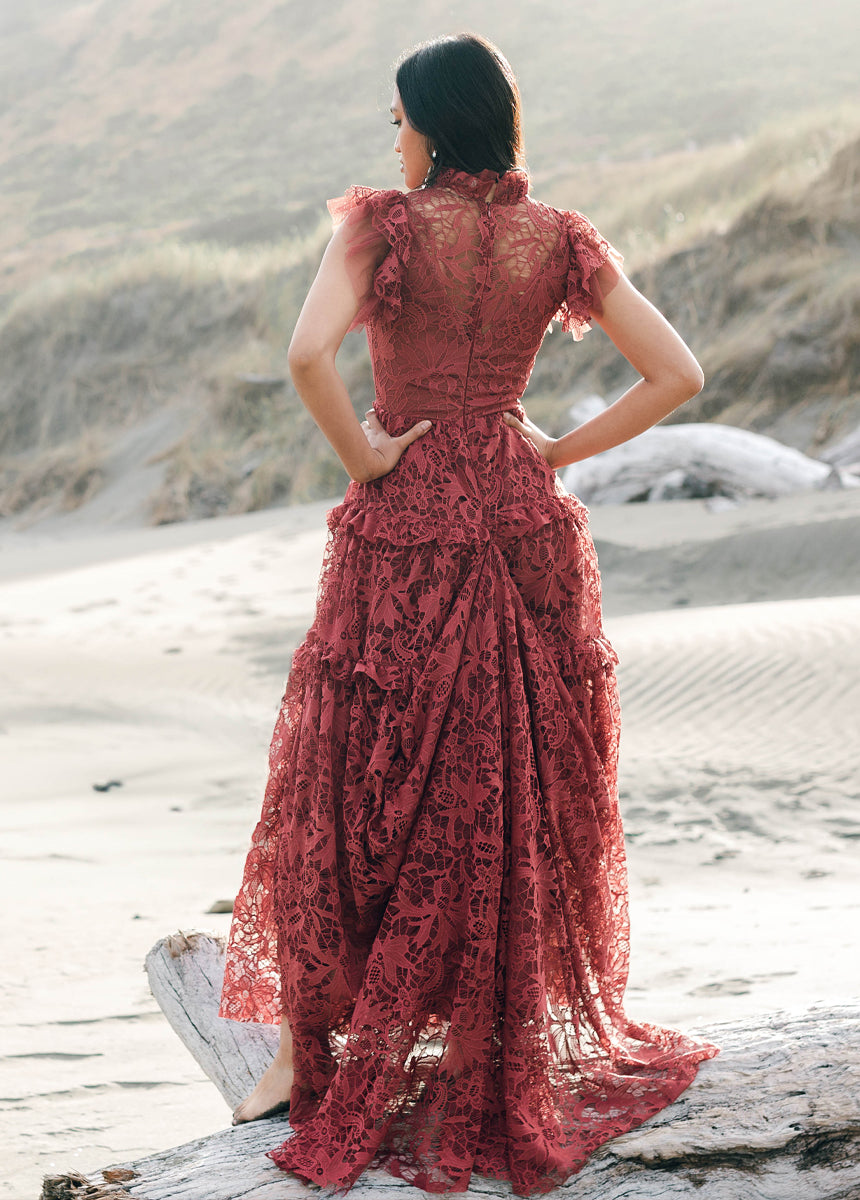 Allegra Impact Dress in Marsala