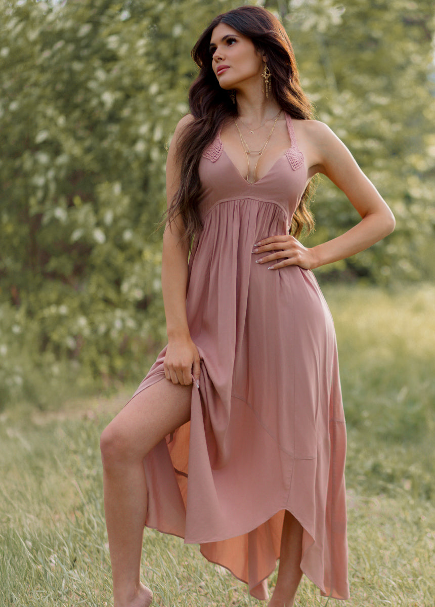 Alyssum Dress in Desert Shell