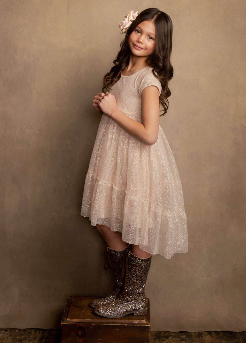 Andra Dress in Champagne