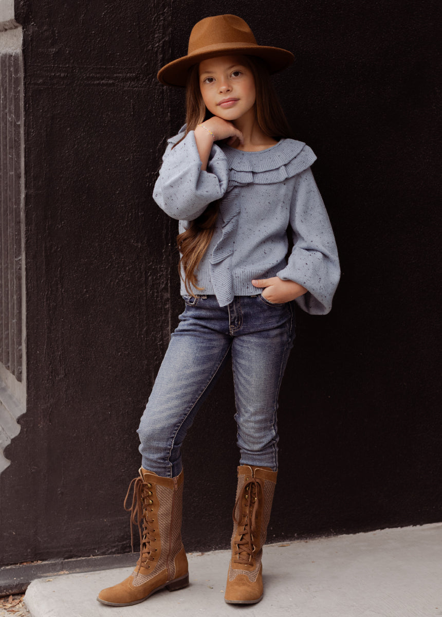 Anilah Sweater in Cornflower