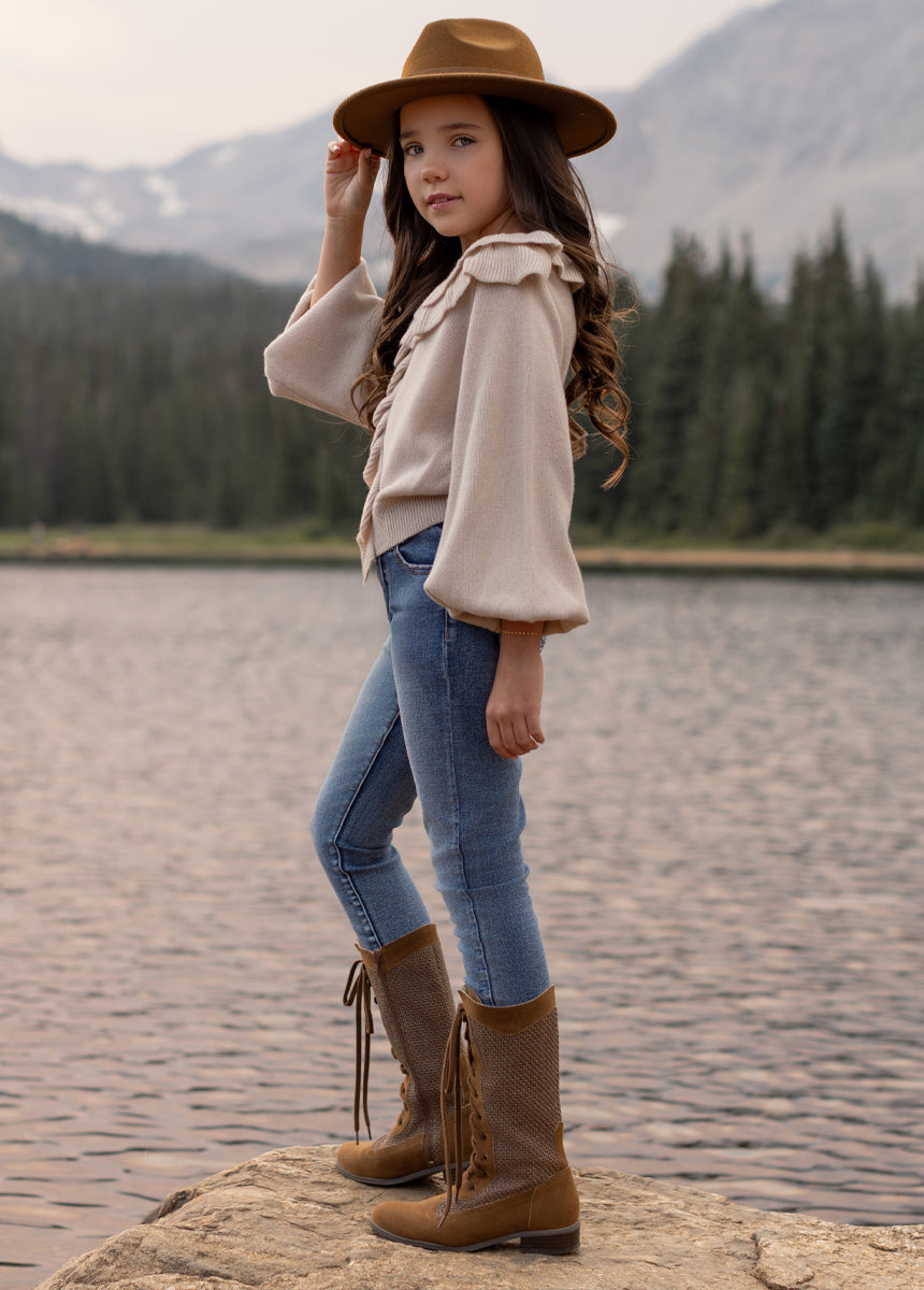 Keiko Tall Boots in Nutmeg