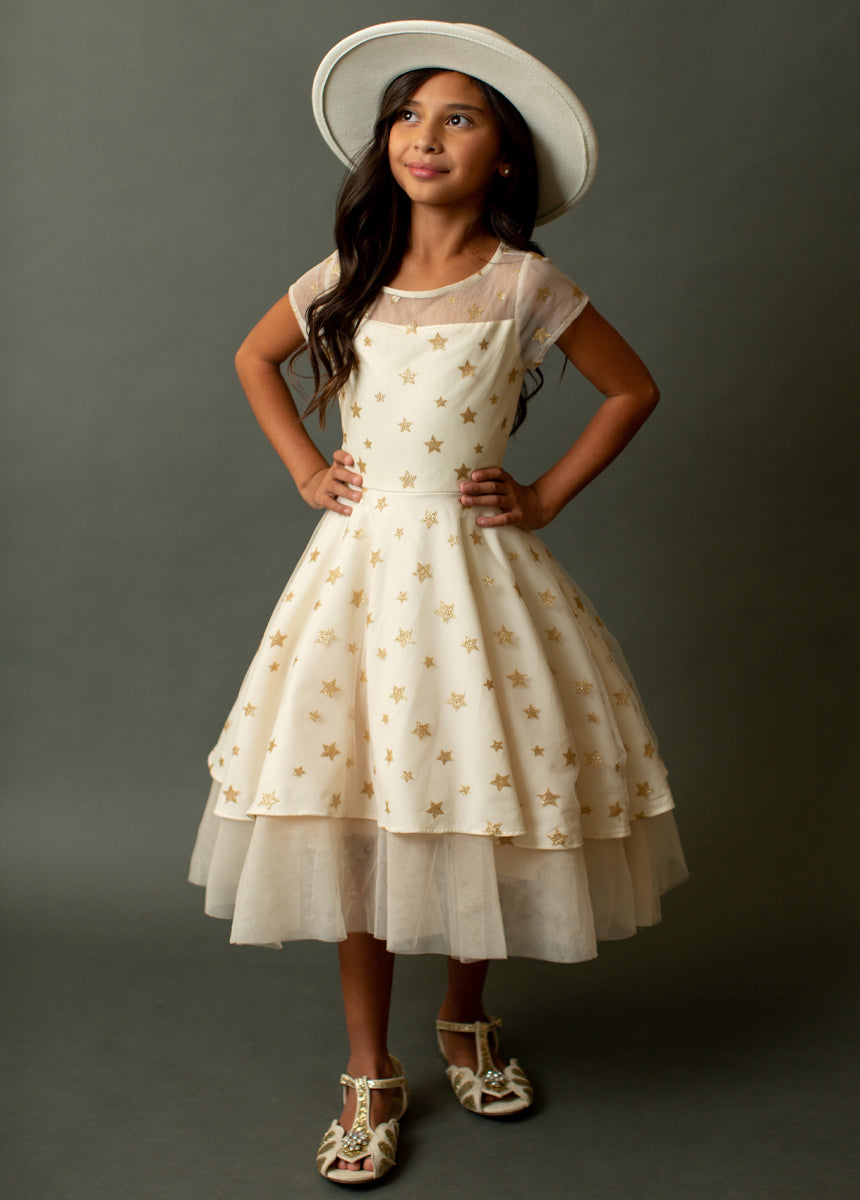 Annalise Dress in Cream - Joyfolie Annalise Dress in Cream - Joyfolie