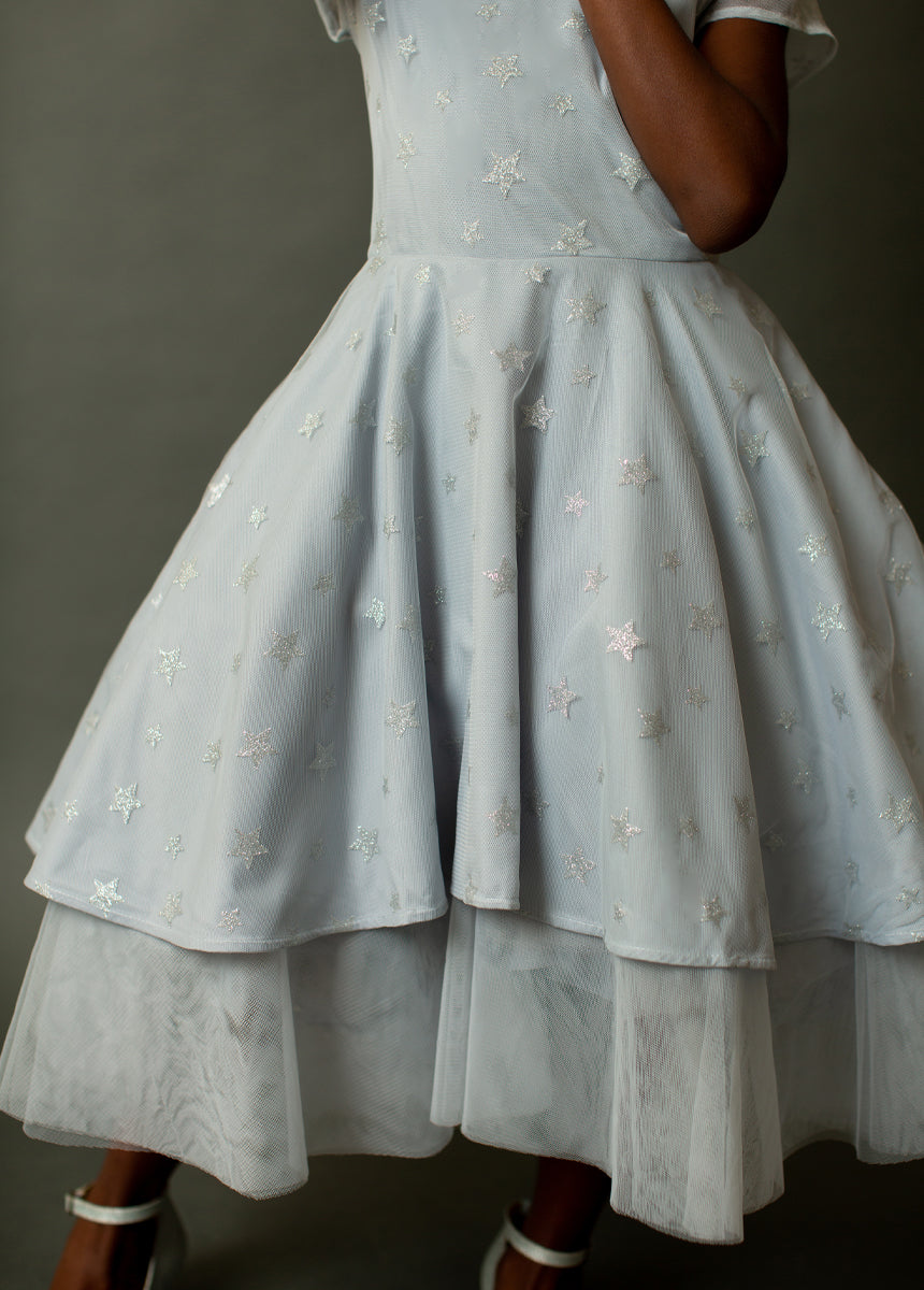 Annalise Dress in Barely Blue