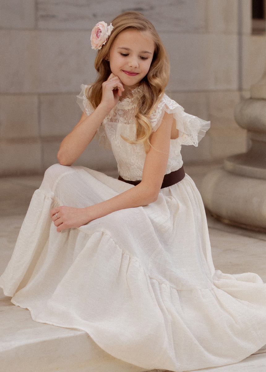 Anouk Top in Cream Lace