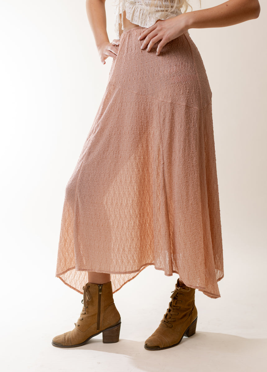 Apple Maxi Skirt in Desert Shell
