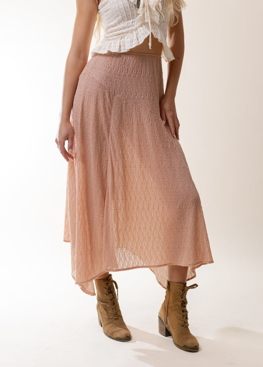 Apple Maxi Skirt in Desert Shell