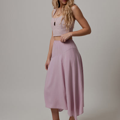 Apple Maxi Skirt in Lilac