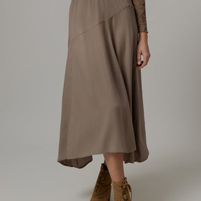 Apple Maxi Skirt in Khaki