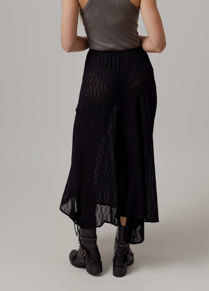 Apple Maxi Skirt in Black