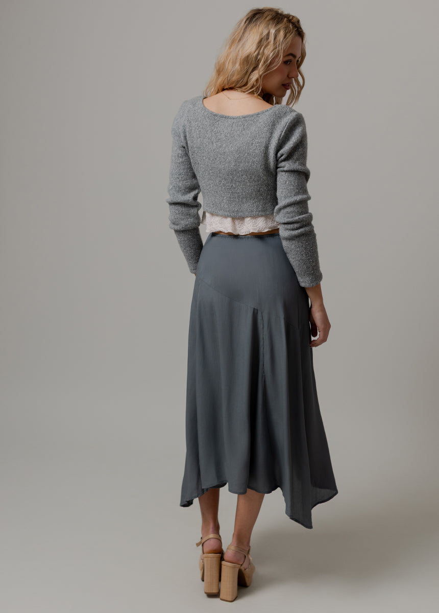 Apple Maxi Skirt in Teal