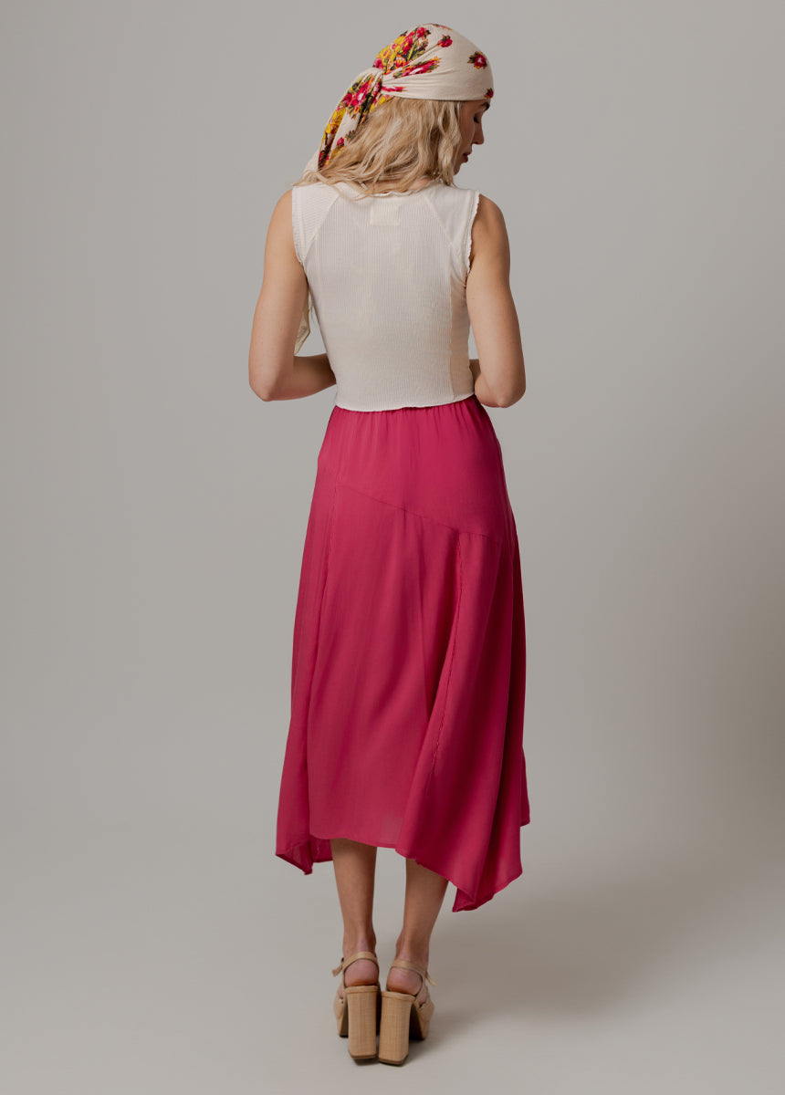 Apple Maxi Skirt in Vintage Red