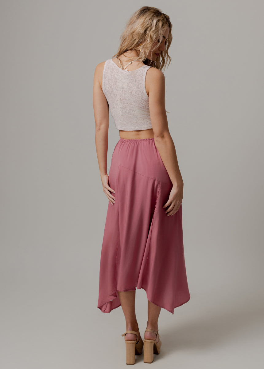 Apple Maxi Skirt in Rose