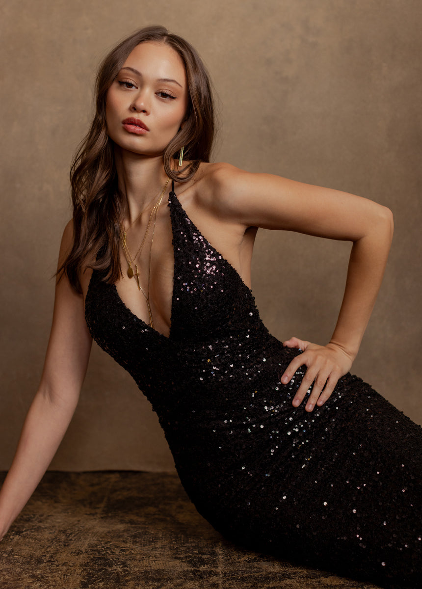 Auren Dress in Black