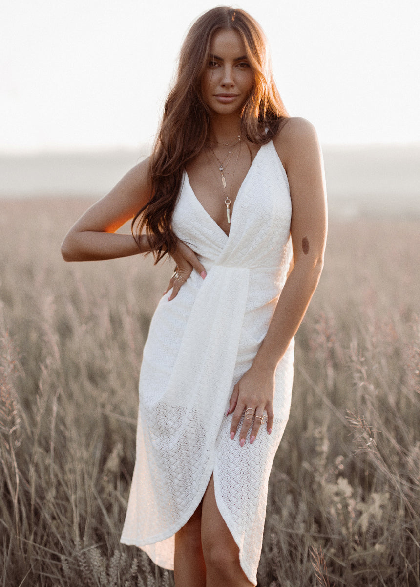 Avacette Dress in White