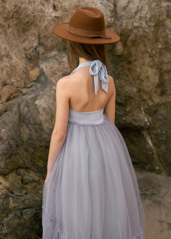 Averie Dress in Barely Blue - Joyfolie