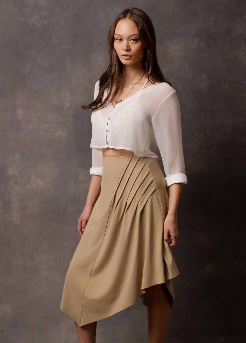 Aylani Skirt in Khaki