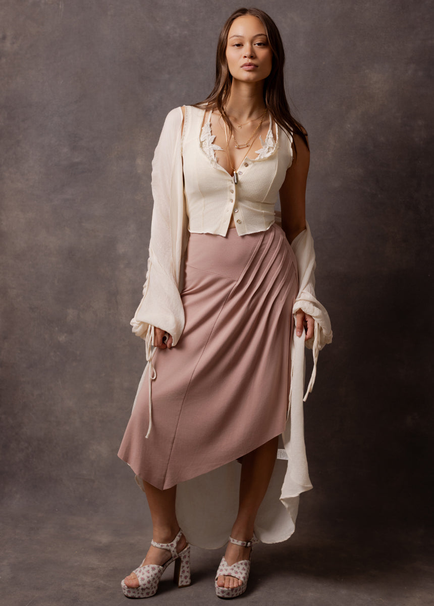 Aylani Skirt in Desert Shell