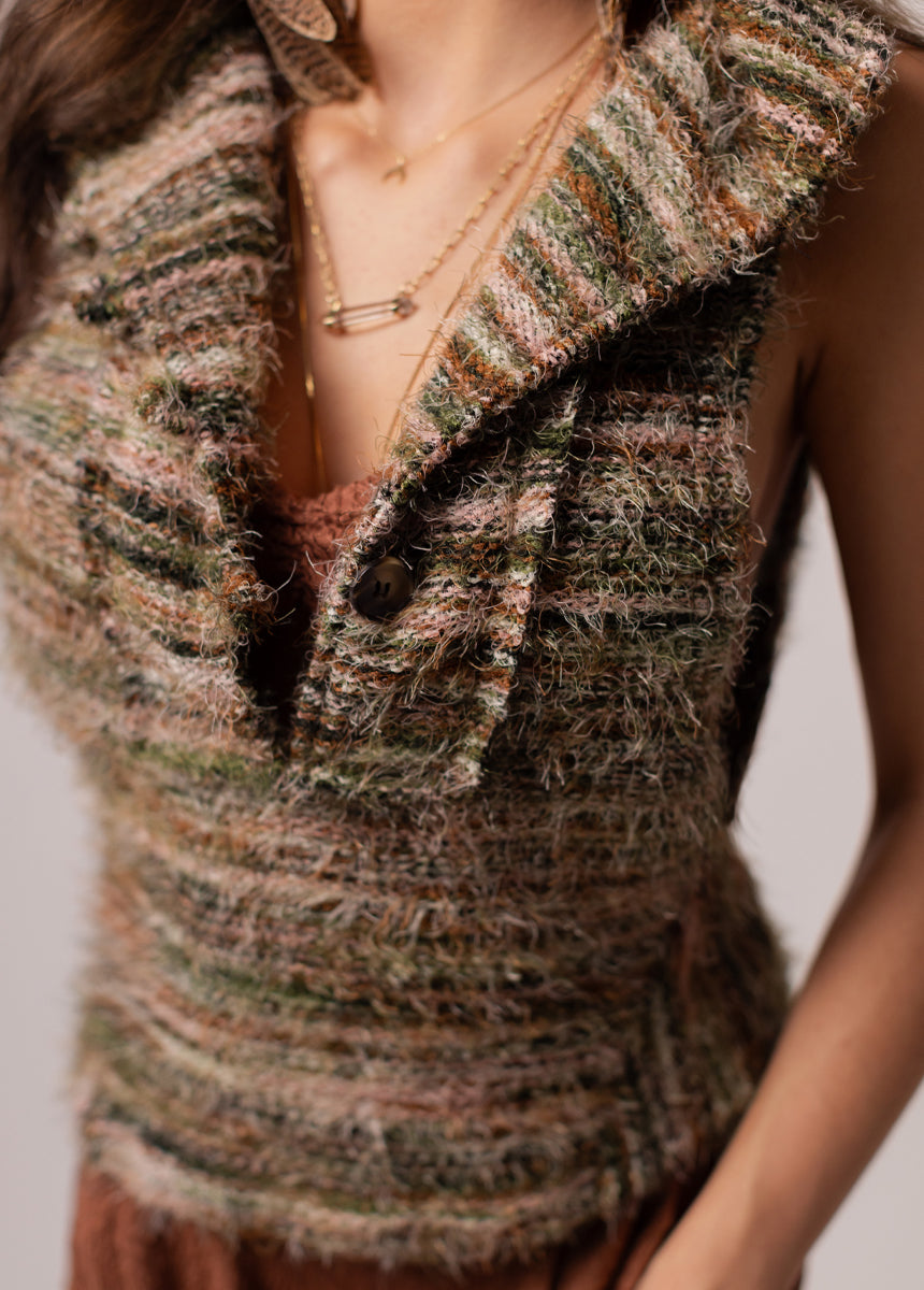 Bambi Top in Olive Multi