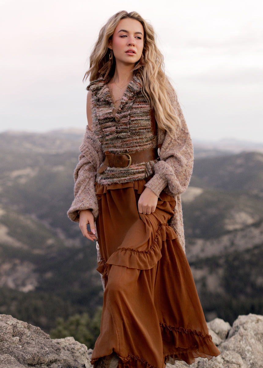 Hadleigh Dress in Nutmeg