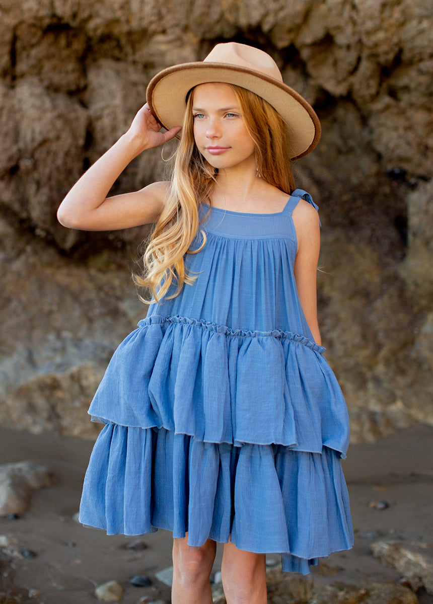 Banyu Dress in Cornflower