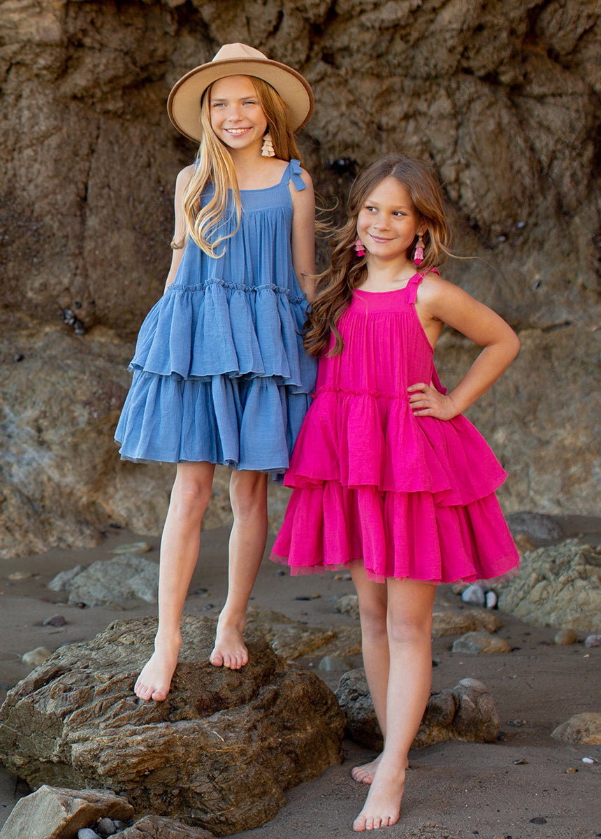 Banyu Dress in Cornflower