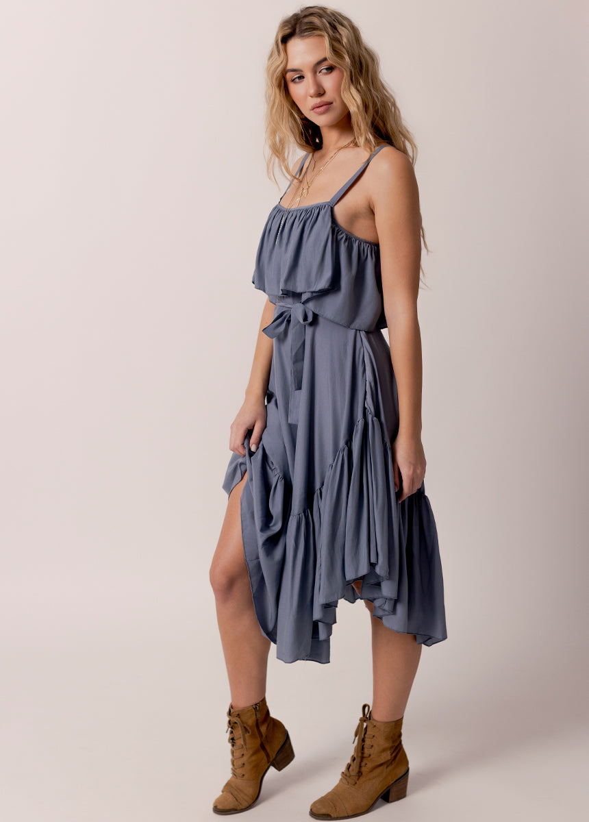 Basil Dress in Chambray