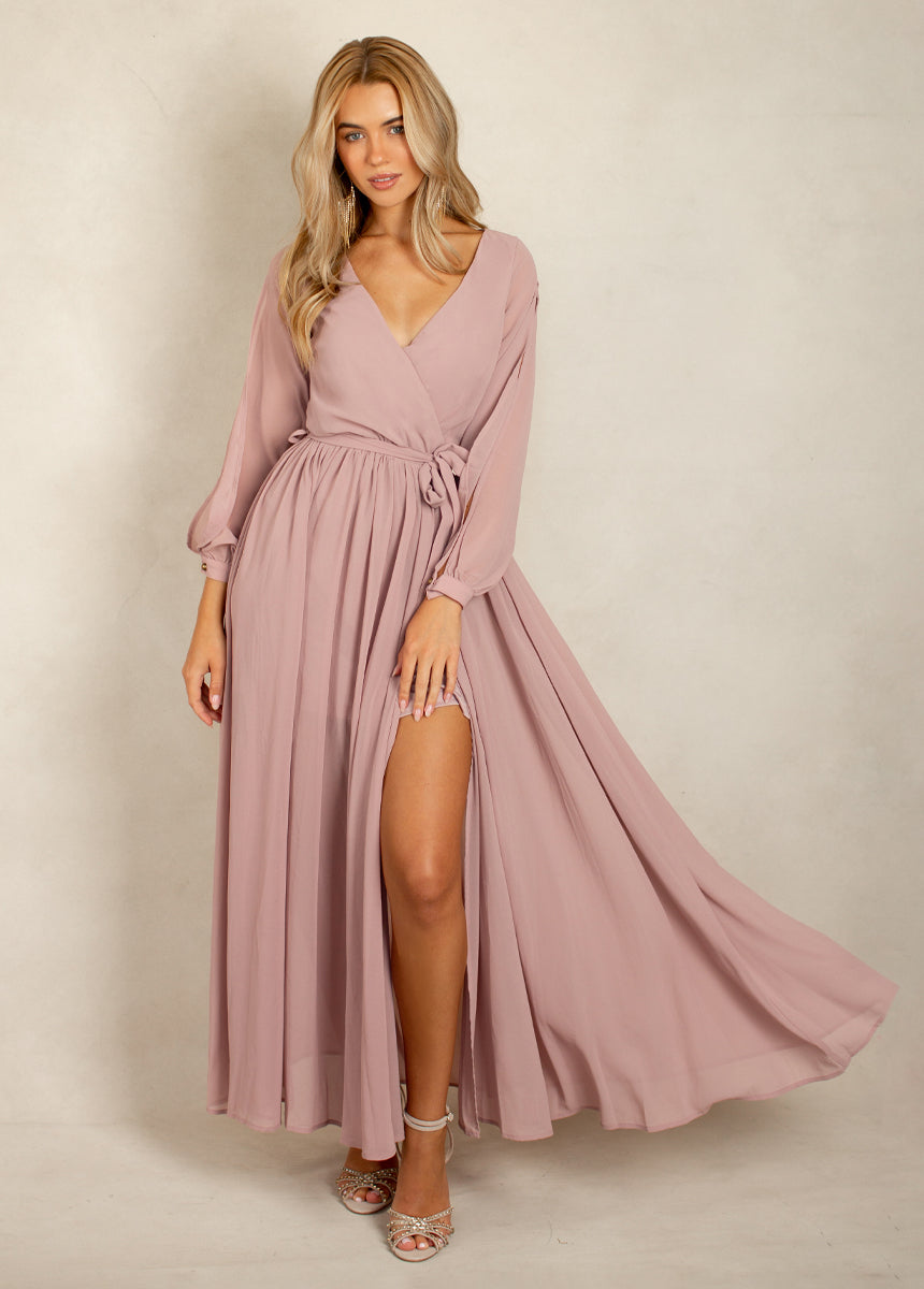 Aniya Bridesmaid Dress in Woodrose - Joyfolie Aniya Bridesmaid Dress in Woodrose - Joyfolie