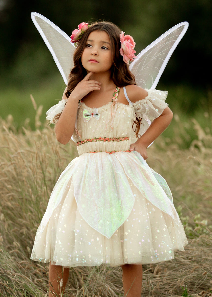 Halloween White Fairy Costume Child IncreDecor Fairy Wings Costume