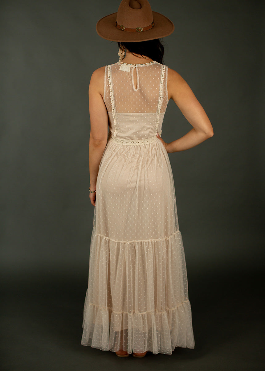 Briella Dress in Ecru