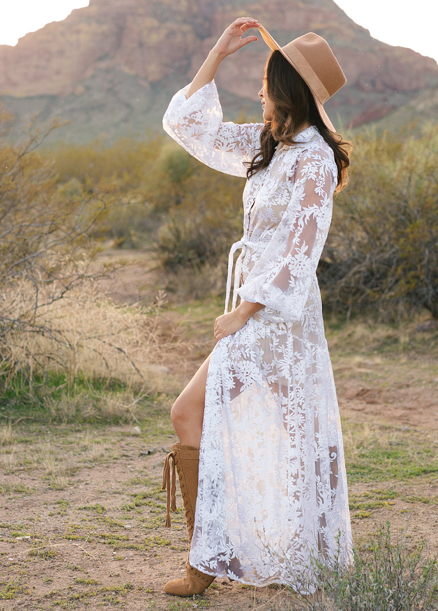 Bellana Dress in Ivory