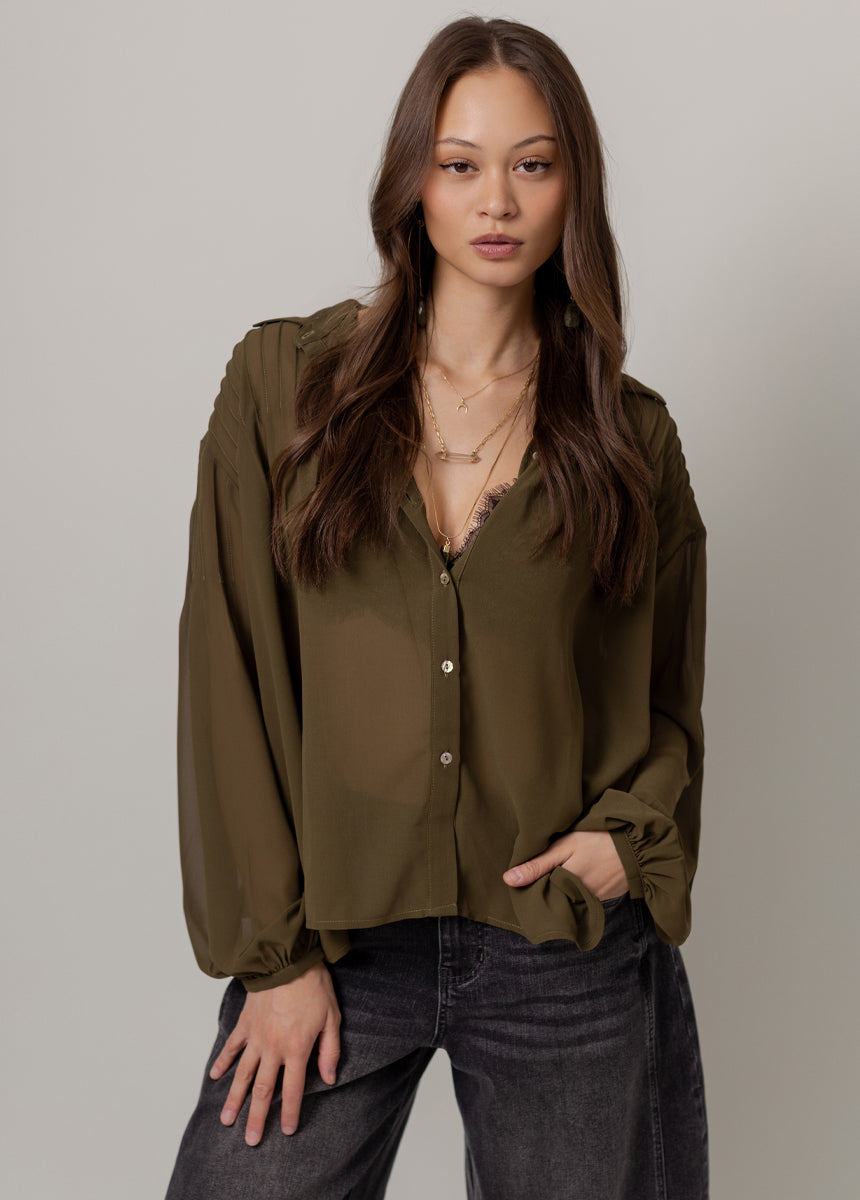 Benedict Top in Olive