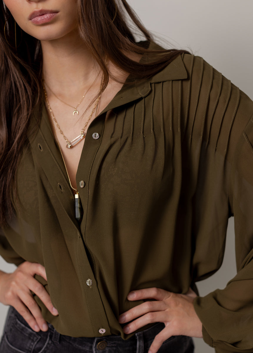 Benedict Top in Olive
