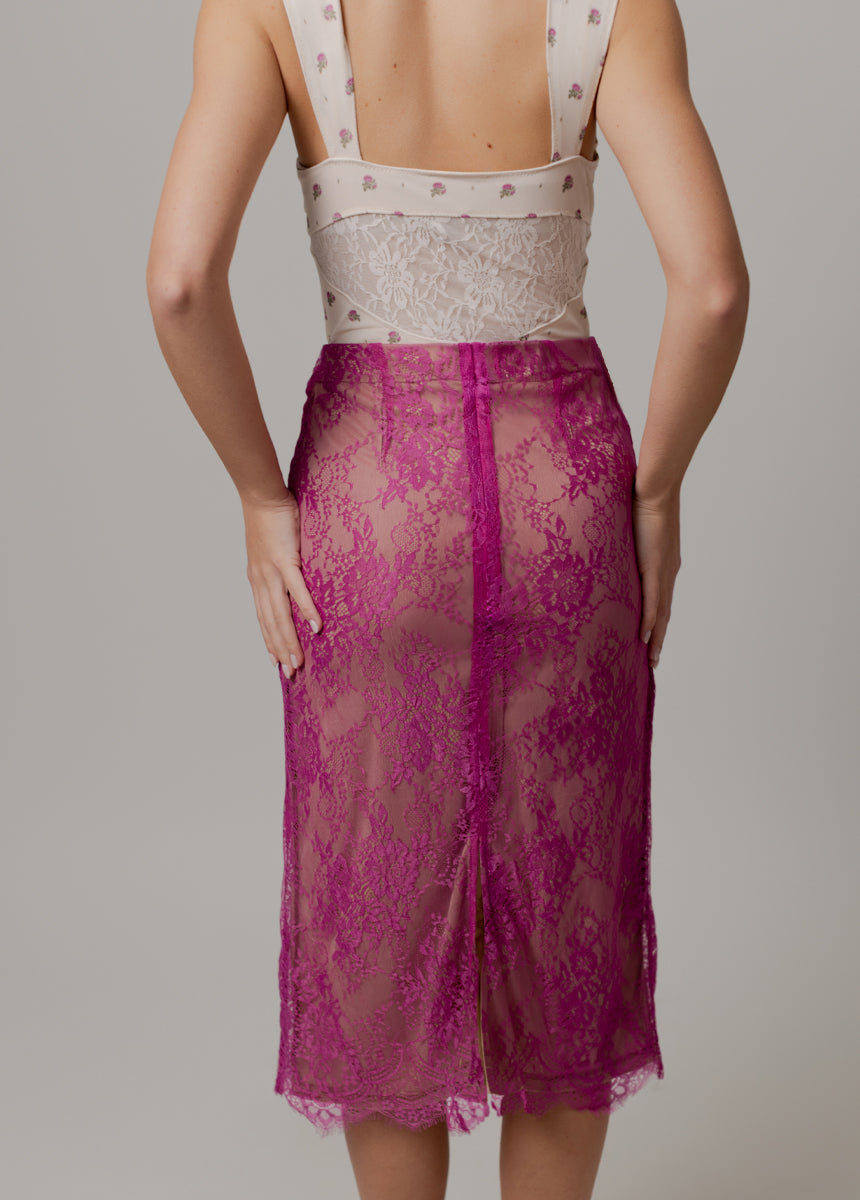 Branwren Skirt in Fuchsia