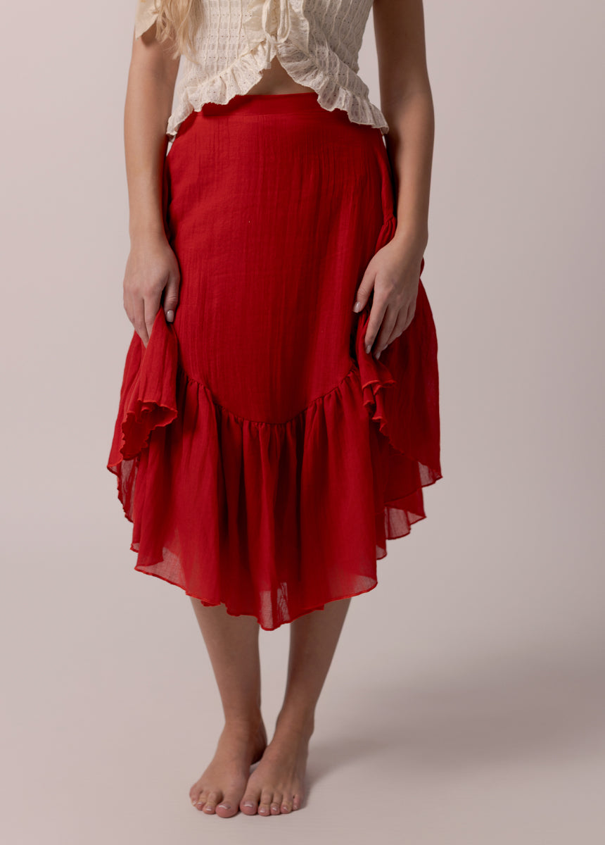 Candy Skirt in Crimson