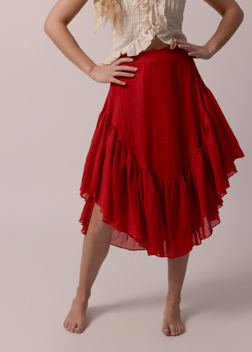 Candy Skirt in Crimson