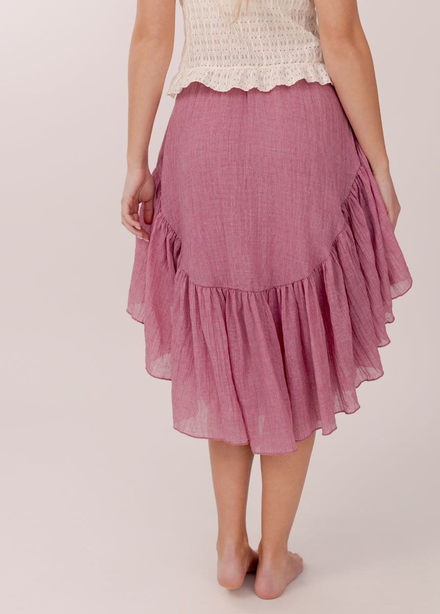 Candy Skirt in Dusty Berry