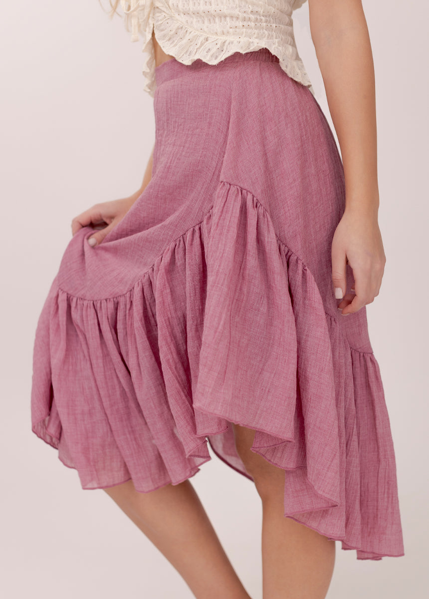 Candy Skirt in Dusty Berry