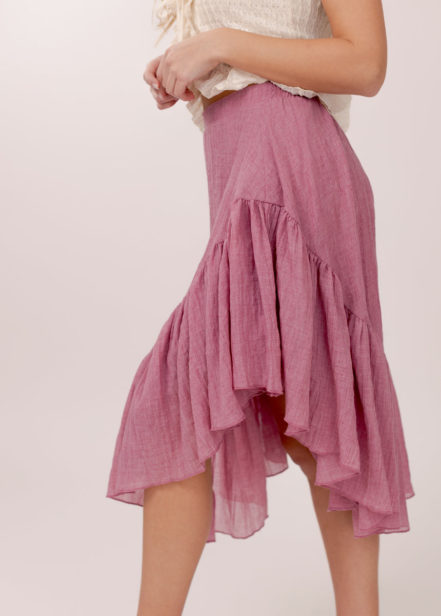Candy Skirt in Dusty Berry