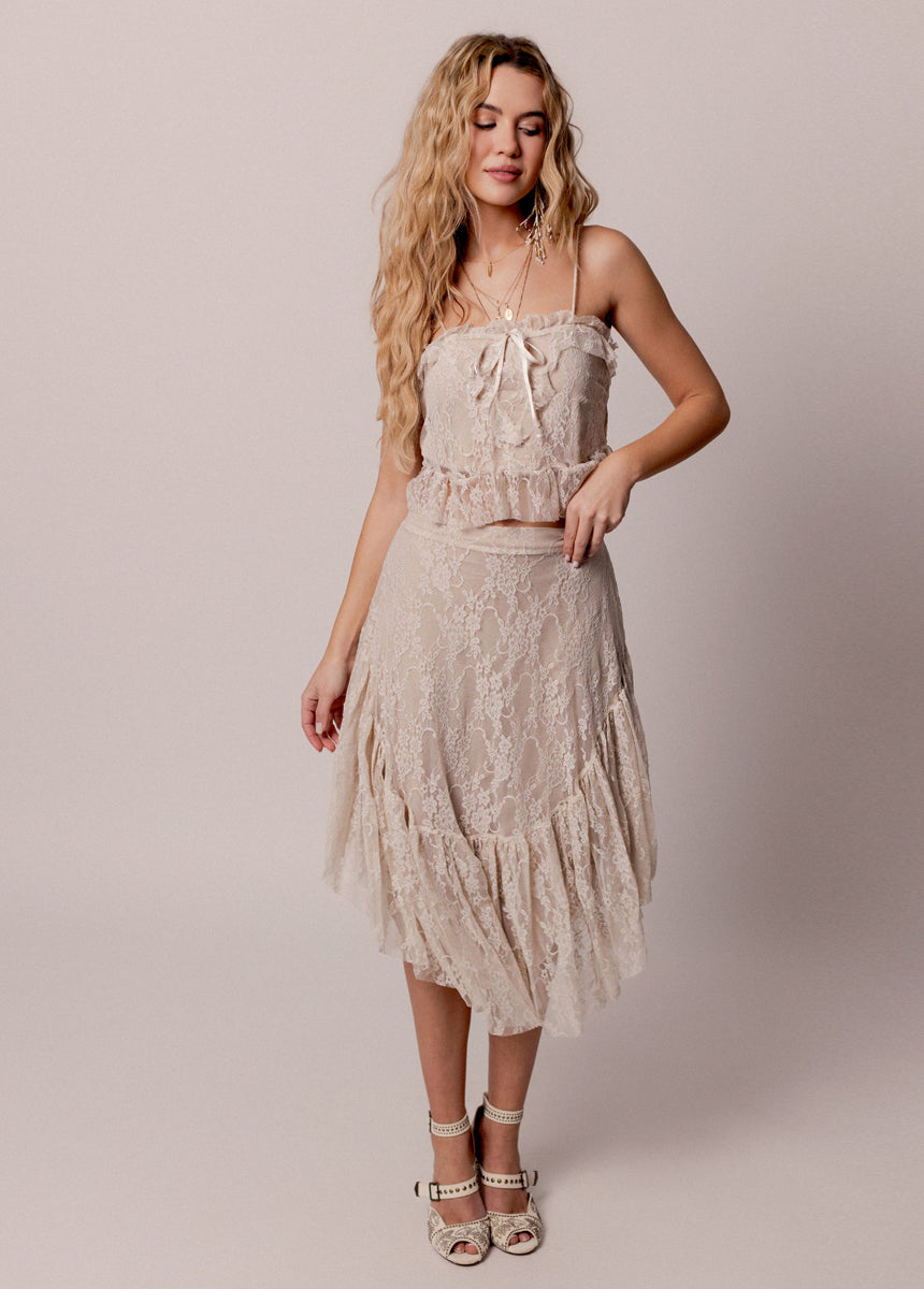 Candy Top in Lace Oat