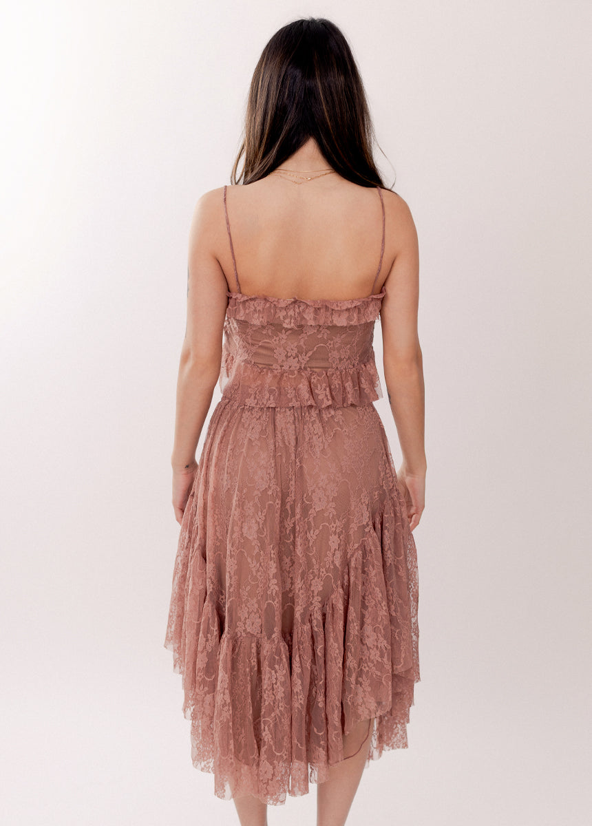 Candy Skirt in Lace Rosette