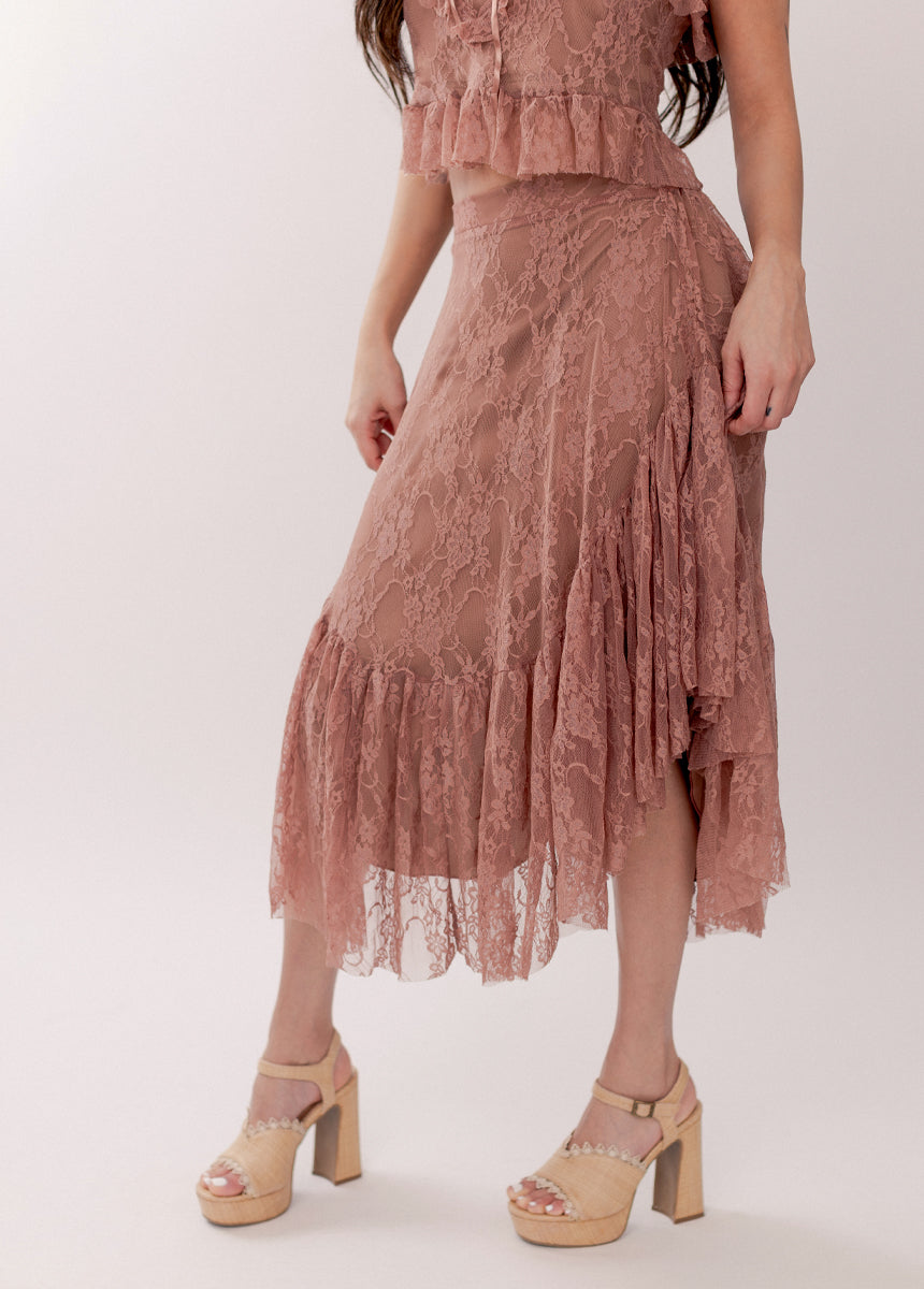 Candy Top in Lace Rosette