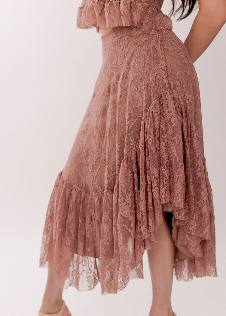 Candy Top in Lace Rosette