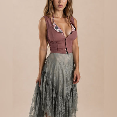 Candy Skirt in Lace Agave