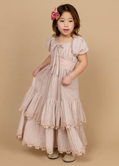 Casidy Dress in Shell - Joyfolie